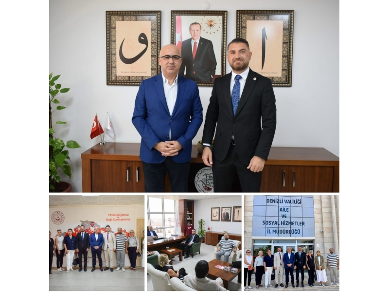 TEDB Denizli İl Temsilcimiz İlker Yetimoğlu ve yönetimi .Denizli Aile ve Sosyal Hizmetler Bakanlığı”nı ziyaret ettiler,