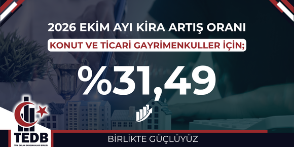 2026 EKİM AYI KONUT VE İŞYERİ KİRA ARTIŞ ORANI