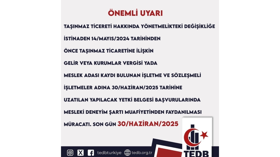 ÖNEMLİ UYARI