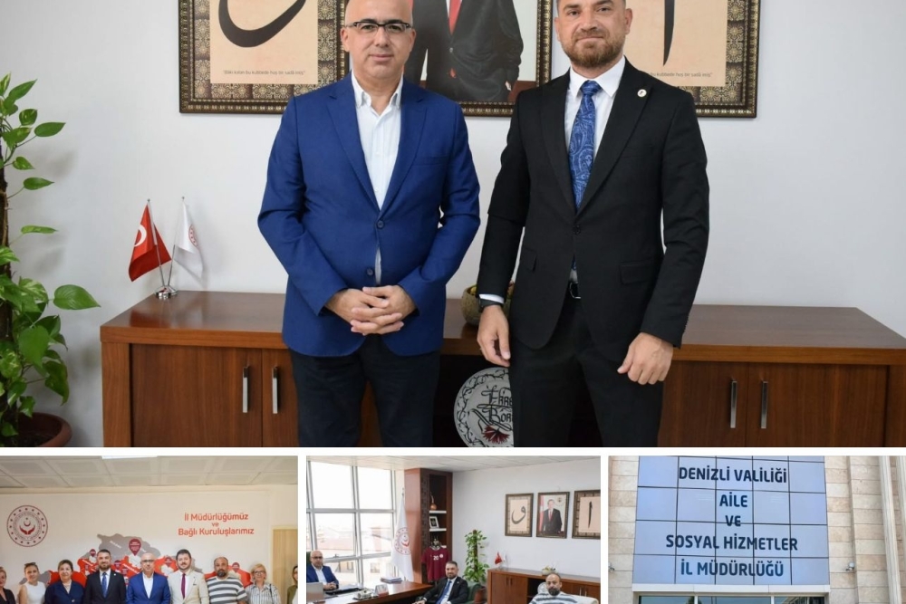 TEDB Denizli İl Temsilcimiz İlker Yetimoğlu ve yönetimi .Denizli Aile ve Sosyal Hizmetler Bakanlığı”nı ziyaret ettiler,