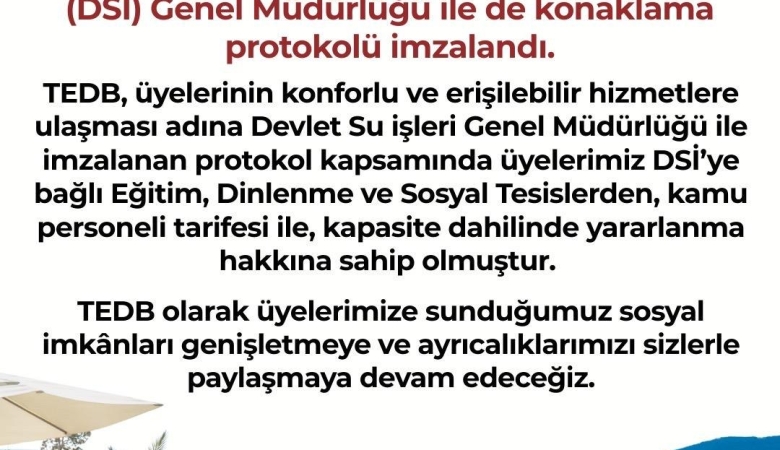 TÜM EMLAK DANIŞMANLARI BİRLİĞİ (TEDB) ÜYELERİNE ÖZEL