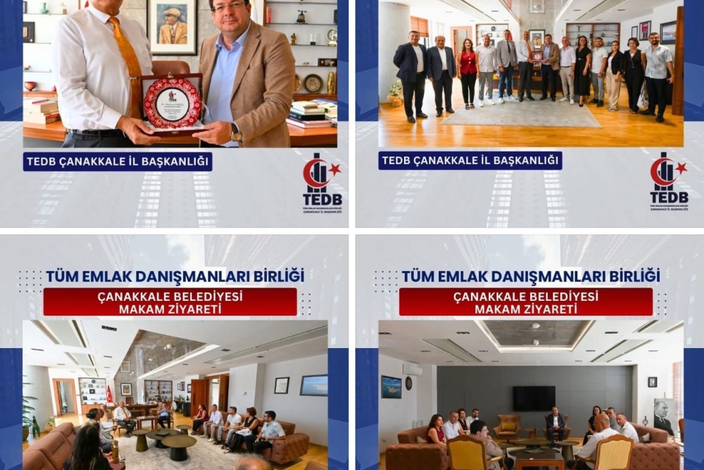 TEDB Çanakkale Temsilcimiz Engin Vural ve yönetimi Büyükşehir Başkanlığı ,protokol ziyaret ve bilgilendirme ziyaretleri….