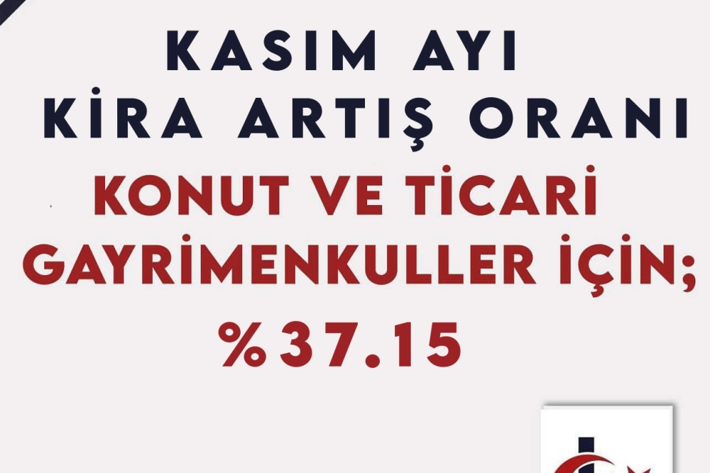 KASIM AYI KİRA ARTIŞ ORANI 