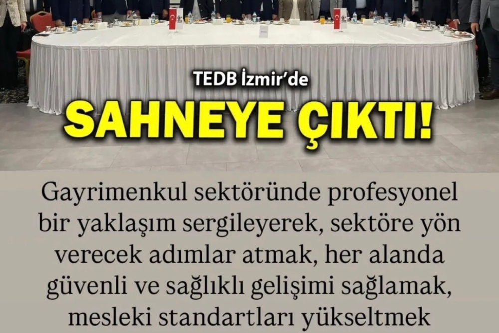 TEDB İZMİR'DE SAHNEYE ÇIKTI