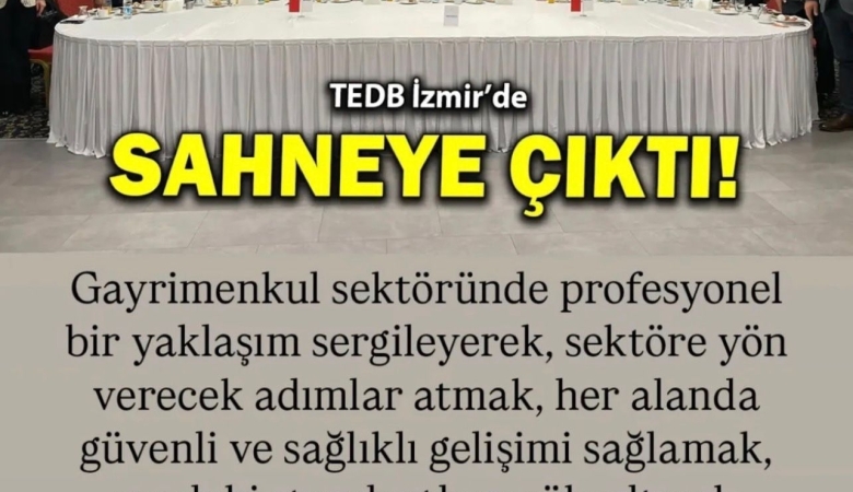 TEDB İZMİR'DE SAHNEYE ÇIKTI